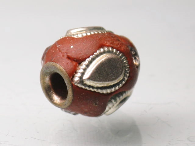 TOKO-BEADS CL201-12 Indian Ladakh bead 11mm CL201-12 ラダックビーズ 11mm Asian bead & African bead  Handmade,Lampeork,bead,asia,india,ethnic,parts,accessory,beads とんぼ玉,ビーズ,トンボ玉,アジア,インド,エスニック,手作り,パーツ,アクセサリー