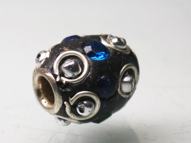 TOKO-BEADS CL201-16 Indian Ladakh bead 11mm CL201-16 ラダックビーズ 11mm Asian bead & African bead  Handmade,Lampeork,bead,asia,india,ethnic,parts,accessory,beads とんぼ玉,ビーズ,トンボ玉,アジア,インド,エスニック,手作り,パーツ,アクセサリー