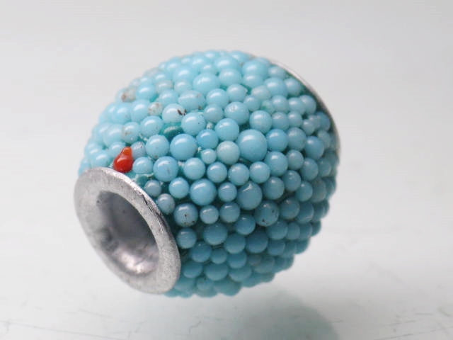 TOKO-BEADS CL201-25 Indian Ladakh bead 12.5mm CL201-25 ラダックビーズ 12.5mm Asian bead & African bead  Handmade,Lampeork,bead,asia,india,ethnic,parts,accessory,beads とんぼ玉,ビーズ,トンボ玉,アジア,インド,エスニック,手作り,パーツ,アクセサリー