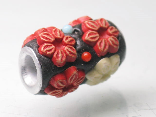 TOKO-BEADS CL201-39 Indian Ladakh bead 10mm CL201-39 ラダックビーズ 10mm Asian bead & African bead  Handmade,Lampeork,bead,asia,india,ethnic,parts,accessory,beads とんぼ玉,ビーズ,トンボ玉,アジア,インド,エスニック,手作り,パーツ,アクセサリー