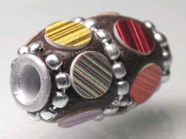 TOKO-BEADS CL201-89 Indian Ladakh bead 14mm CL201-89 ラダックビーズ 14mm Asian bead & African bead  Handmade,Lampeork,bead,asia,india,ethnic,parts,accessory,beads とんぼ玉,ビーズ,トンボ玉,アジア,インド,エスニック,手作り,パーツ,アクセサリー