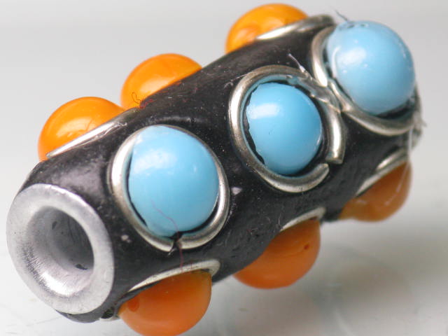 TOKO-BEADS CL201-93 Indian Ladakh bead 14mm CL201-93 ラダックビーズ 14mm Asian bead & African bead  Handmade,Lampeork,bead,asia,india,ethnic,parts,accessory,beads とんぼ玉,ビーズ,トンボ玉,アジア,インド,エスニック,手作り,パーツ,アクセサリー