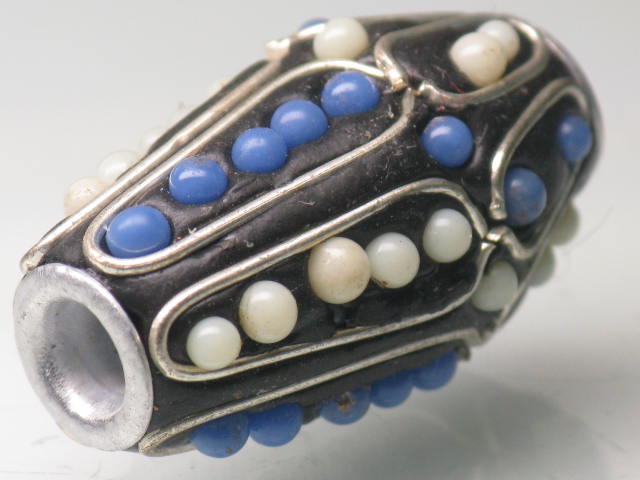 TOKO-BEADS CL201-94 Indian Ladakh bead 15mm CL201-94 ラダックビーズ 15mm Asian bead & African bead  Handmade,Lampeork,bead,asia,india,ethnic,parts,accessory,beads とんぼ玉,ビーズ,トンボ玉,アジア,インド,エスニック,手作り,パーツ,アクセサリー