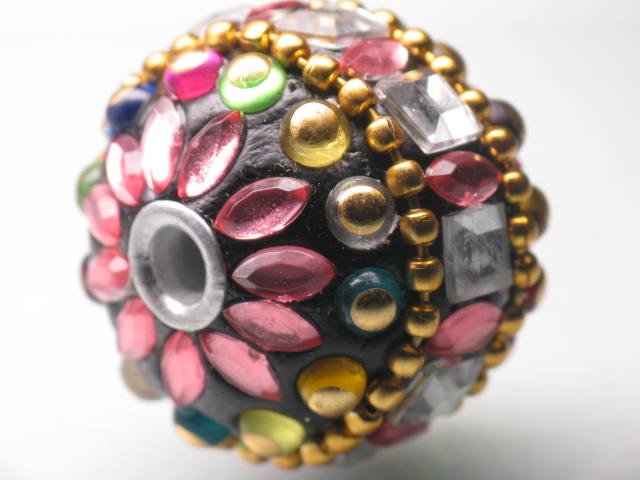 TOKO-BEADS CL202-02 Indian Ladakh bead 27mm CL202-02 ラダックビーズ 27mm Asian bead & African bead  Handmade,Lampeork,bead,asia,india,ethnic,parts,accessory,beads とんぼ玉,ビーズ,トンボ玉,アジア,インド,エスニック,手作り,パーツ,アクセサリー