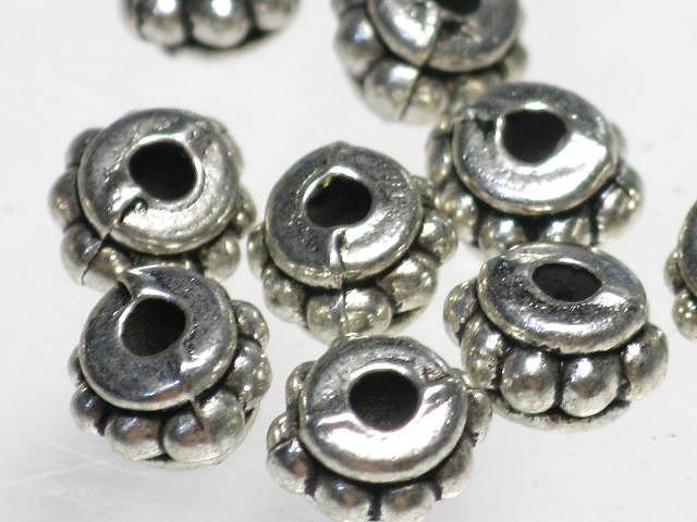 | TOKO-BEADS |CM004P メタルビーズ（50個パック） 5mm 在庫限りとんぼ玉,ビーズ,トンボ玉,アジア,インド,エスニック,手作り,パーツ,アクセサリー