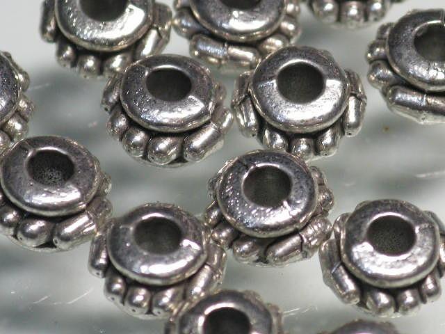 | TOKO-BEADS |CM029P メタルビーズ（50個パック） 6.5mm 在庫限りとんぼ玉,ビーズ,トンボ玉,アジア,インド,エスニック,手作り,パーツ,アクセサリー