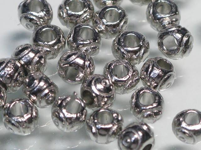 | TOKO-BEADS |CM105P メタルビーズ（50個パック） 5.5mmとんぼ玉,ビーズ,トンボ玉,アジア,インド,エスニック,手作り,パーツ,アクセサリー