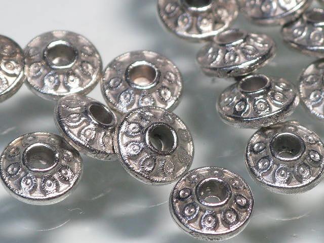 TOKO-BEADS CM115P Metal bead (50pcs) 7mm CM115P メタルビーズ（50個パック） 7mm Asian bead & African bead  Handmade,Lampeork,bead,asia,india,ethnic,parts,accessory,beads とんぼ玉,ビーズ,トンボ玉,アジア,インド,エスニック,手作り,パーツ,アクセサリー