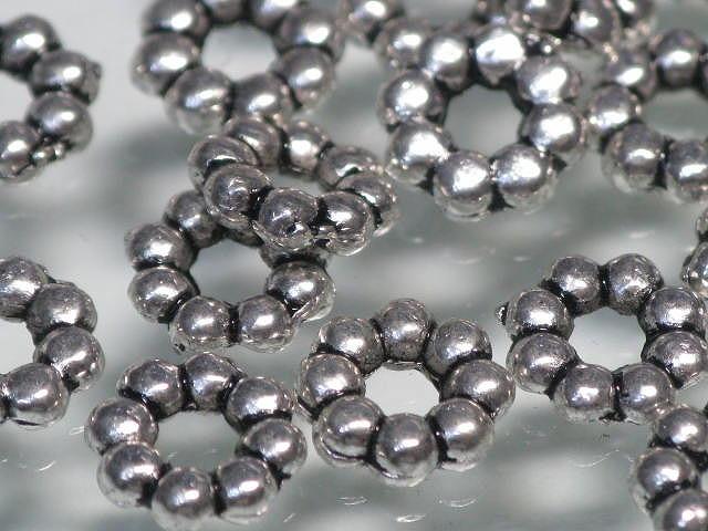 | TOKO-BEADS |CM134P メタルビーズ（50個パック） 6.5mmとんぼ玉,ビーズ,トンボ玉,アジア,インド,エスニック,手作り,パーツ,アクセサリー