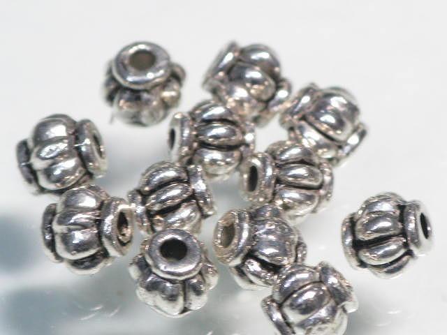 | TOKO-BEADS |CM140P メタルビーズ（50個パック） 4mmとんぼ玉,ビーズ,トンボ玉,アジア,インド,エスニック,手作り,パーツ,アクセサリー