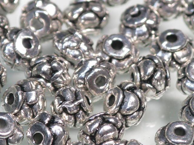 | TOKO-BEADS |CM145P メタルビーズ（50個パック） 5.5mmとんぼ玉,ビーズ,トンボ玉,アジア,インド,エスニック,手作り,パーツ,アクセサリー