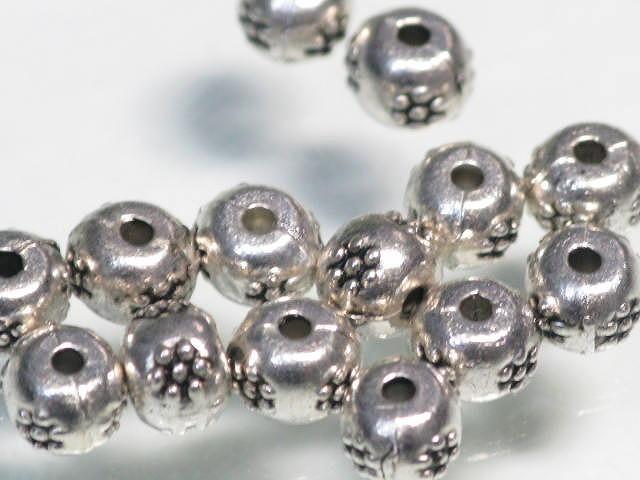 | TOKO-BEADS |CM158P メタルビーズ（50個パック） 4.5mmとんぼ玉,ビーズ,トンボ玉,アジア,インド,エスニック,手作り,パーツ,アクセサリー