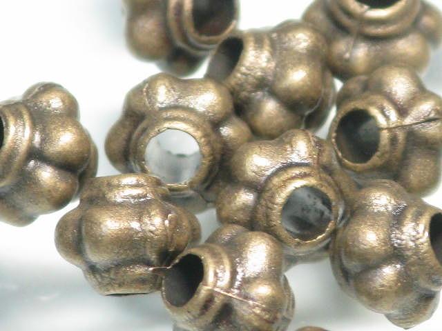 | TOKO-BEADS |CM168P メタルビーズ（50個パック） 5mmとんぼ玉,ビーズ,トンボ玉,アジア,インド,エスニック,手作り,パーツ,アクセサリー