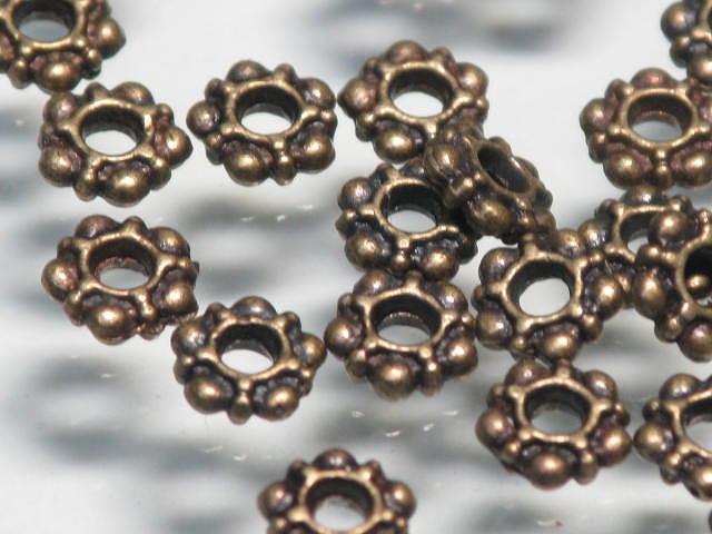 TOKO-BEADS CM171P Metal bead (50pcs) 5mm CM171P メタルビーズ（50個パック） 5mm Asian bead & African bead  Handmade,Lampeork,bead,asia,india,ethnic,parts,accessory,beads とんぼ玉,ビーズ,トンボ玉,アジア,インド,エスニック,手作り,パーツ,アクセサリー