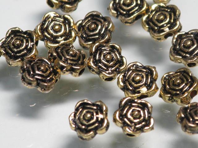 | TOKO-BEADS |CM172P メタルビーズ（50個パック） 6.5mmとんぼ玉,ビーズ,トンボ玉,アジア,インド,エスニック,手作り,パーツ,アクセサリー