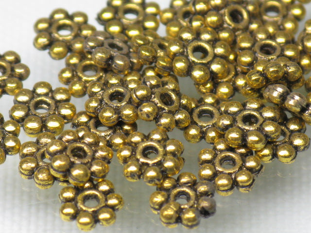 | TOKO-BEADS |CM181P-01 メタルビーズ（50個パック） 5mm 在庫限りとんぼ玉,ビーズ,トンボ玉,アジア,インド,エスニック,手作り,パーツ,アクセサリー