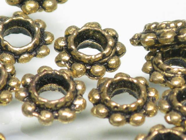 TOKO-BEADS CM185P Metal bead (50pcs) 5.5mm CM185P メタルビーズ（50個パック） 5.5mm Asian bead & African bead  Handmade,Lampeork,bead,asia,india,ethnic,parts,accessory,beads とんぼ玉,ビーズ,トンボ玉,アジア,インド,エスニック,手作り,パーツ,アクセサリー