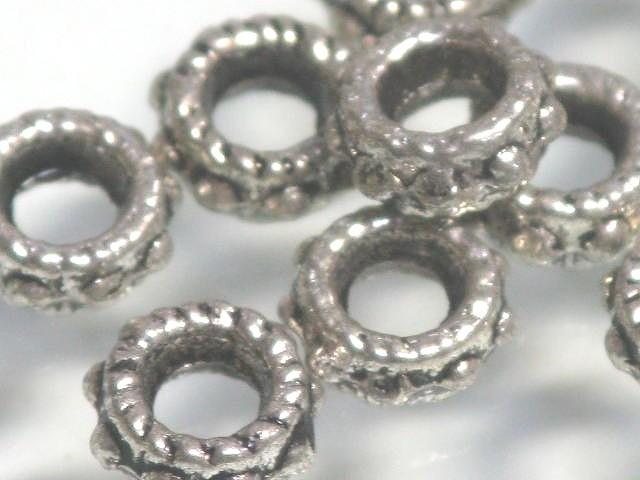 | TOKO-BEADS |CM204P メタルビーズ（50個パック） 5mmとんぼ玉,ビーズ,トンボ玉,アジア,インド,エスニック,手作り,パーツ,アクセサリー