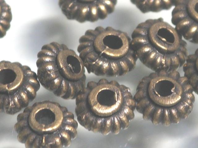 TOKO-BEADS CM216P Metal bead (50pcs) 5.5mm CM216P メタルビーズ（50個パック） 5.5mm Asian bead & African bead  Handmade,Lampeork,bead,asia,india,ethnic,parts,accessory,beads とんぼ玉,ビーズ,トンボ玉,アジア,インド,エスニック,手作り,パーツ,アクセサリー
