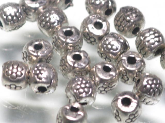 | TOKO-BEADS |CM221P-06 メタルビーズ（50個パック） 4.4mmとんぼ玉,ビーズ,トンボ玉,アジア,インド,エスニック,手作り,パーツ,アクセサリー