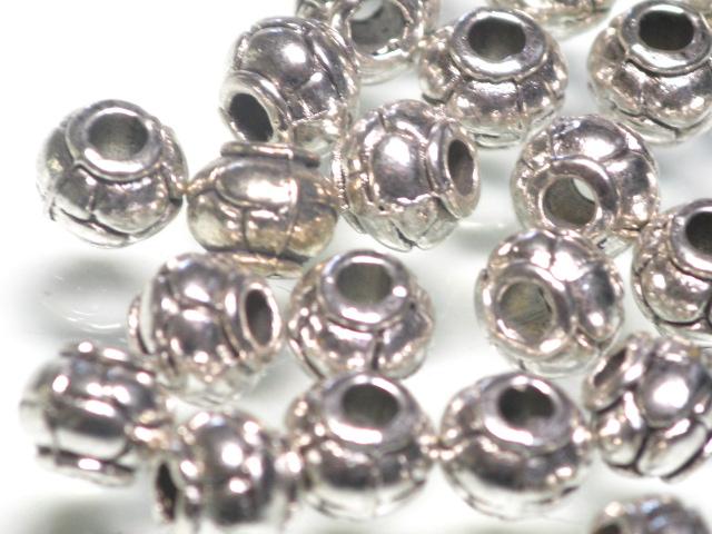 | TOKO-BEADS |CM221P-19 メタルビーズ（50個パック） 6mmとんぼ玉,ビーズ,トンボ玉,アジア,インド,エスニック,手作り,パーツ,アクセサリー