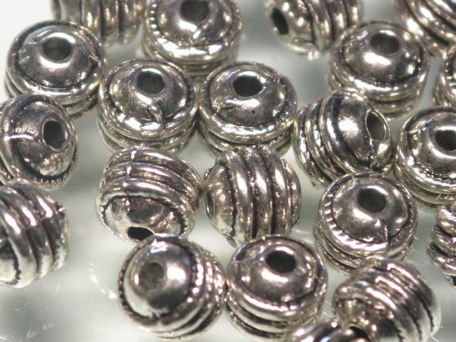 | TOKO-BEADS |CM221P-24 メタルビーズ（50個パック） 5mmとんぼ玉,ビーズ,トンボ玉,アジア,インド,エスニック,手作り,パーツ,アクセサリー