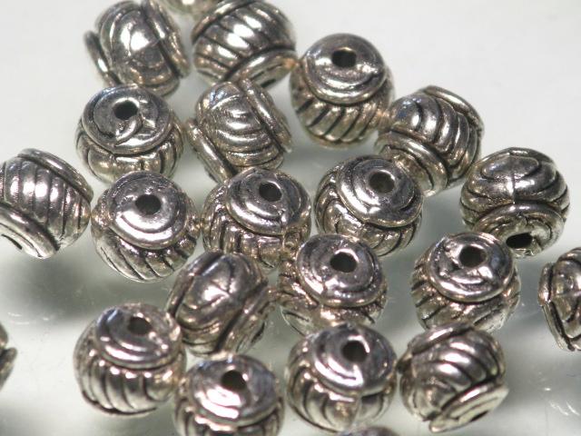 | TOKO-BEADS |CM221P-25 メタルビーズ（50個パック） 5.5mmとんぼ玉,ビーズ,トンボ玉,アジア,インド,エスニック,手作り,パーツ,アクセサリー