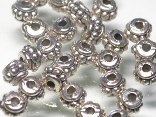 | TOKO-BEADS |CM221P-30 メタルビーズ（50個パック） 5mmとんぼ玉,ビーズ,トンボ玉,アジア,インド,エスニック,手作り,パーツ,アクセサリー