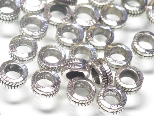 | TOKO-BEADS |CM221P-35 メタルビーズ（50個パック） 7mmとんぼ玉,ビーズ,トンボ玉,アジア,インド,エスニック,手作り,パーツ,アクセサリー