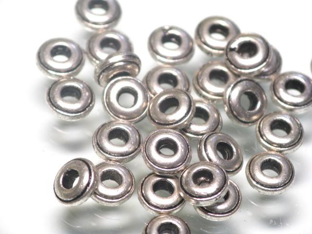 | TOKO-BEADS |CM221P-36 メタルビーズ（50個パック） 6mmとんぼ玉,ビーズ,トンボ玉,アジア,インド,エスニック,手作り,パーツ,アクセサリー