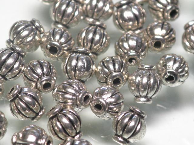 | TOKO-BEADS |CM221P-40 メタルビーズ（50個パック） 5mmとんぼ玉,ビーズ,トンボ玉,アジア,インド,エスニック,手作り,パーツ,アクセサリー