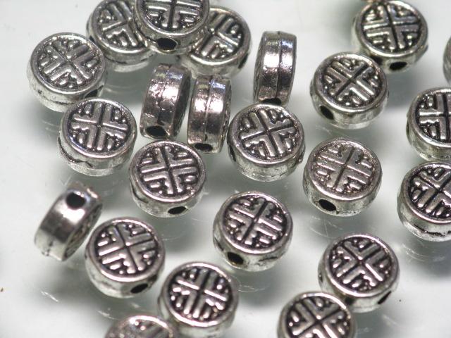 TOKO-BEADS CM221-42P Metal bead (50pcs) 6.4mm CM221-42P メタルビーズ（50個パック） 6.4mm Asian bead & African bead  Handmade,Lampeork,bead,asia,india,ethnic,parts,accessory,beads とんぼ玉,ビーズ,トンボ玉,アジア,インド,エスニック,手作り,パーツ,アクセサリー