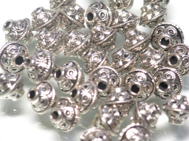 | TOKO-BEADS |CM221P-44 メタルビーズ（50個パック） 6.7mmとんぼ玉,ビーズ,トンボ玉,アジア,インド,エスニック,手作り,パーツ,アクセサリー