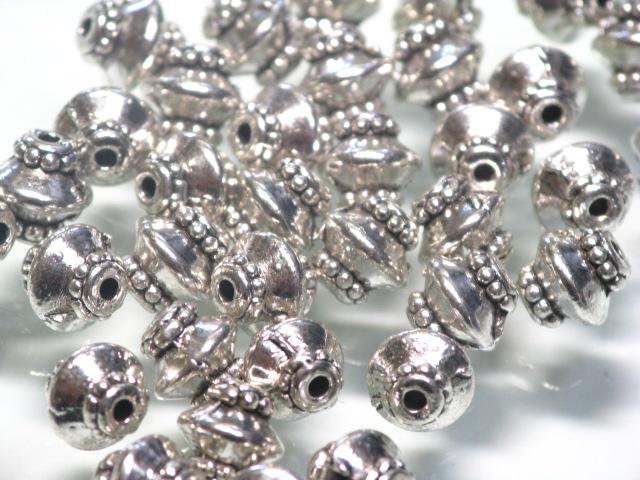 | TOKO-BEADS |CM221P-46 メタルビーズ（50個パック） 6.4mmとんぼ玉,ビーズ,トンボ玉,アジア,インド,エスニック,手作り,パーツ,アクセサリー