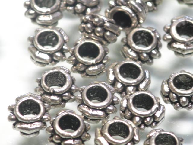 TOKO-BEADS CM221-48P Metal bead (50pcs) 6.7mm CM221-48P メタルビーズ（50個パック） 6.7mm Asian bead & African bead  Handmade,Lampeork,bead,asia,india,ethnic,parts,accessory,beads とんぼ玉,ビーズ,トンボ玉,アジア,インド,エスニック,手作り,パーツ,アクセサリー