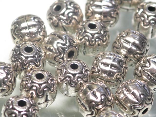 | TOKO-BEADS |CM221P-53 メタルビーズ（50個パック） 7.3mmとんぼ玉,ビーズ,トンボ玉,アジア,インド,エスニック,手作り,パーツ,アクセサリー