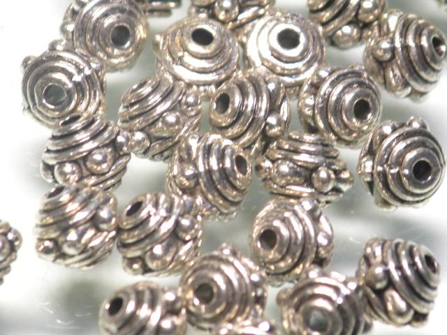 | TOKO-BEADS |CM221P-54 メタルビーズ（50個パック） 6mmとんぼ玉,ビーズ,トンボ玉,アジア,インド,エスニック,手作り,パーツ,アクセサリー