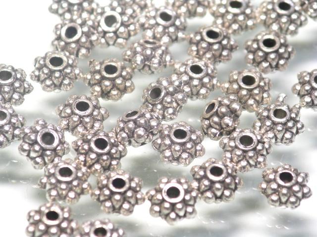 TOKO-BEADS CM221-56P Metal bead (50pcs) 6.5mm CM221-56P メタルビーズ（50個パック） 6.5mm Asian bead & African bead  Handmade,Lampeork,bead,asia,india,ethnic,parts,accessory,beads とんぼ玉,ビーズ,トンボ玉,アジア,インド,エスニック,手作り,パーツ,アクセサリー