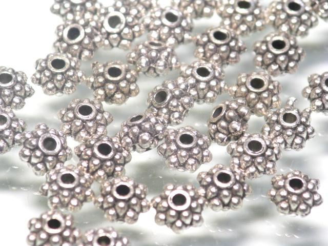 | TOKO-BEADS |CM221P-56 メタルビーズ（50個パック） 6.5mmとんぼ玉,ビーズ,トンボ玉,アジア,インド,エスニック,手作り,パーツ,アクセサリー