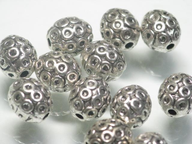 | TOKO-BEADS |CM221P-58 メタルビーズ（50個パック） 7.5mmとんぼ玉,ビーズ,トンボ玉,アジア,インド,エスニック,手作り,パーツ,アクセサリー