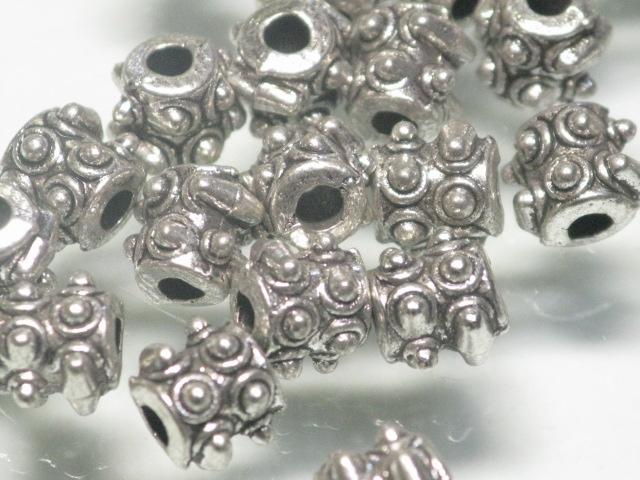 | TOKO-BEADS |CM221P-61 メタルビーズ（50個パック） 6mmとんぼ玉,ビーズ,トンボ玉,アジア,インド,エスニック,手作り,パーツ,アクセサリー