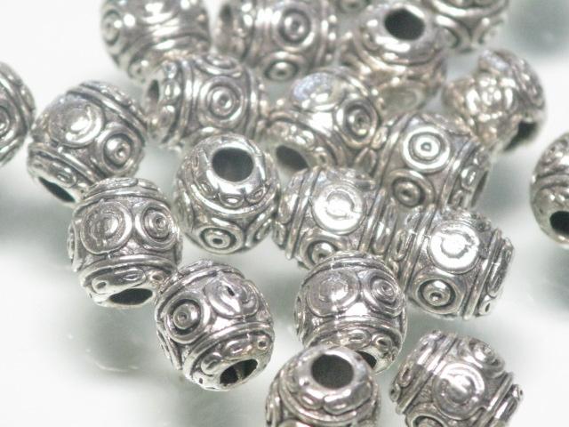 | TOKO-BEADS |CM222P-17 メタルビーズ（50個パック） 6mmとんぼ玉,ビーズ,トンボ玉,アジア,インド,エスニック,手作り,パーツ,アクセサリー