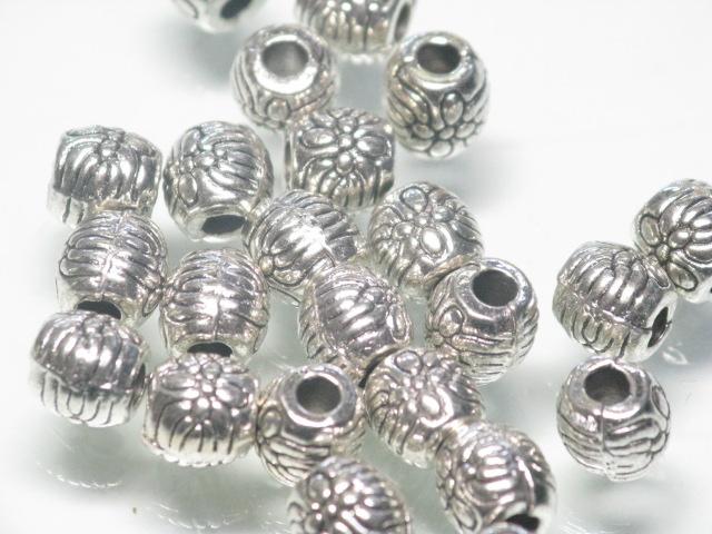 | TOKO-BEADS |CM222P-18 メタルビーズ（50個パック） 6mmとんぼ玉,ビーズ,トンボ玉,アジア,インド,エスニック,手作り,パーツ,アクセサリー