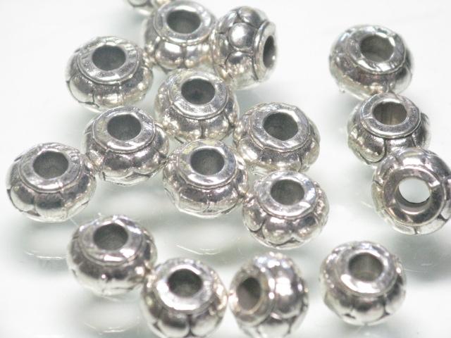 | TOKO-BEADS |CM222P-27 メタルビーズ（50個パック） 7.3mmとんぼ玉,ビーズ,トンボ玉,アジア,インド,エスニック,手作り,パーツ,アクセサリー