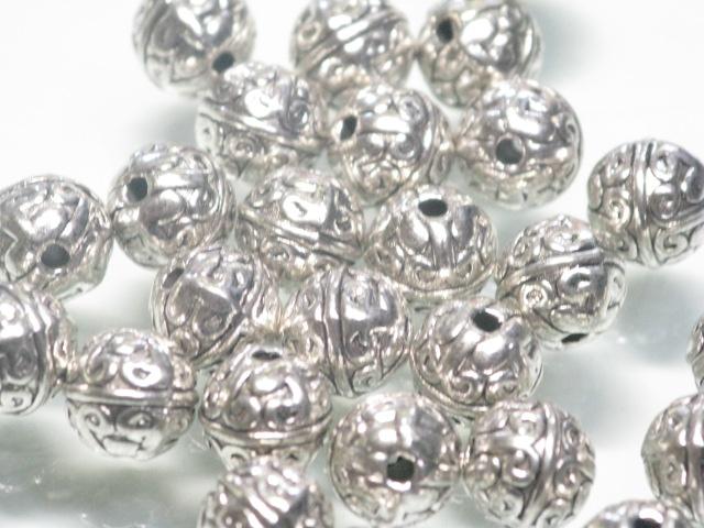 | TOKO-BEADS |CM222P-34 メタルビーズ（50個パック） 7.2mmとんぼ玉,ビーズ,トンボ玉,アジア,インド,エスニック,手作り,パーツ,アクセサリー