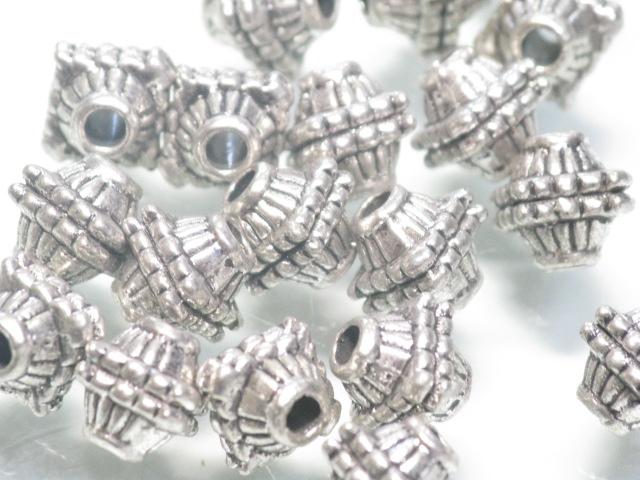 | TOKO-BEADS |CM222P-37 メタルビーズ（50個パック） 9mmとんぼ玉,ビーズ,トンボ玉,アジア,インド,エスニック,手作り,パーツ,アクセサリー