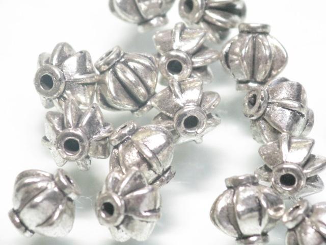 | TOKO-BEADS |CM222P-38 メタルビーズ（50個パック） 8mmとんぼ玉,ビーズ,トンボ玉,アジア,インド,エスニック,手作り,パーツ,アクセサリー