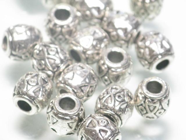 | TOKO-BEADS |CM222P-42 メタルビーズ（50個パック） 7.5mmとんぼ玉,ビーズ,トンボ玉,アジア,インド,エスニック,手作り,パーツ,アクセサリー