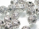 TOKO-BEADS CM222-46P Metal bead (50pcs) 9.5mm CM222-46P メタルビーズ（50個パック） 9.5mm Asian bead & African bead  Handmade,Lampeork,bead,asia,india,ethnic,parts,accessory,beads とんぼ玉,ビーズ,トンボ玉,アジア,インド,エスニック,手作り,パーツ,アクセサリー