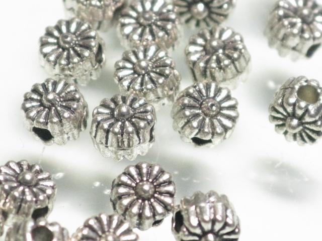 | TOKO-BEADS |CM224P-03 メタルビーズ（50個パック） 4.5mmとんぼ玉,ビーズ,トンボ玉,アジア,インド,エスニック,手作り,パーツ,アクセサリー